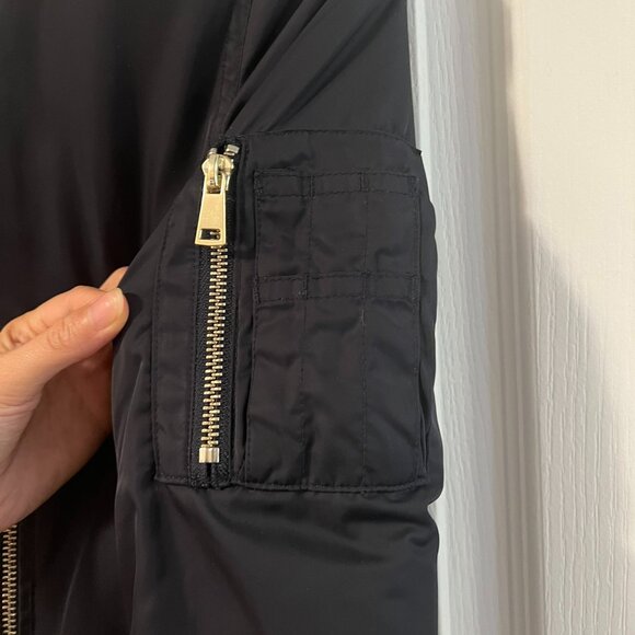 TOPSHOP Navy blue bomber jacket - Picture 8 of 11